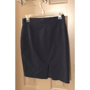 Navy blue pencil skirt